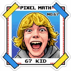 67 Kid sticker
